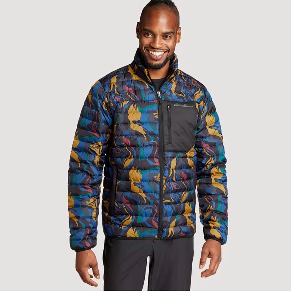 Eddie Bauer Men's Stratus Therm Multicolor Black Jacket. M